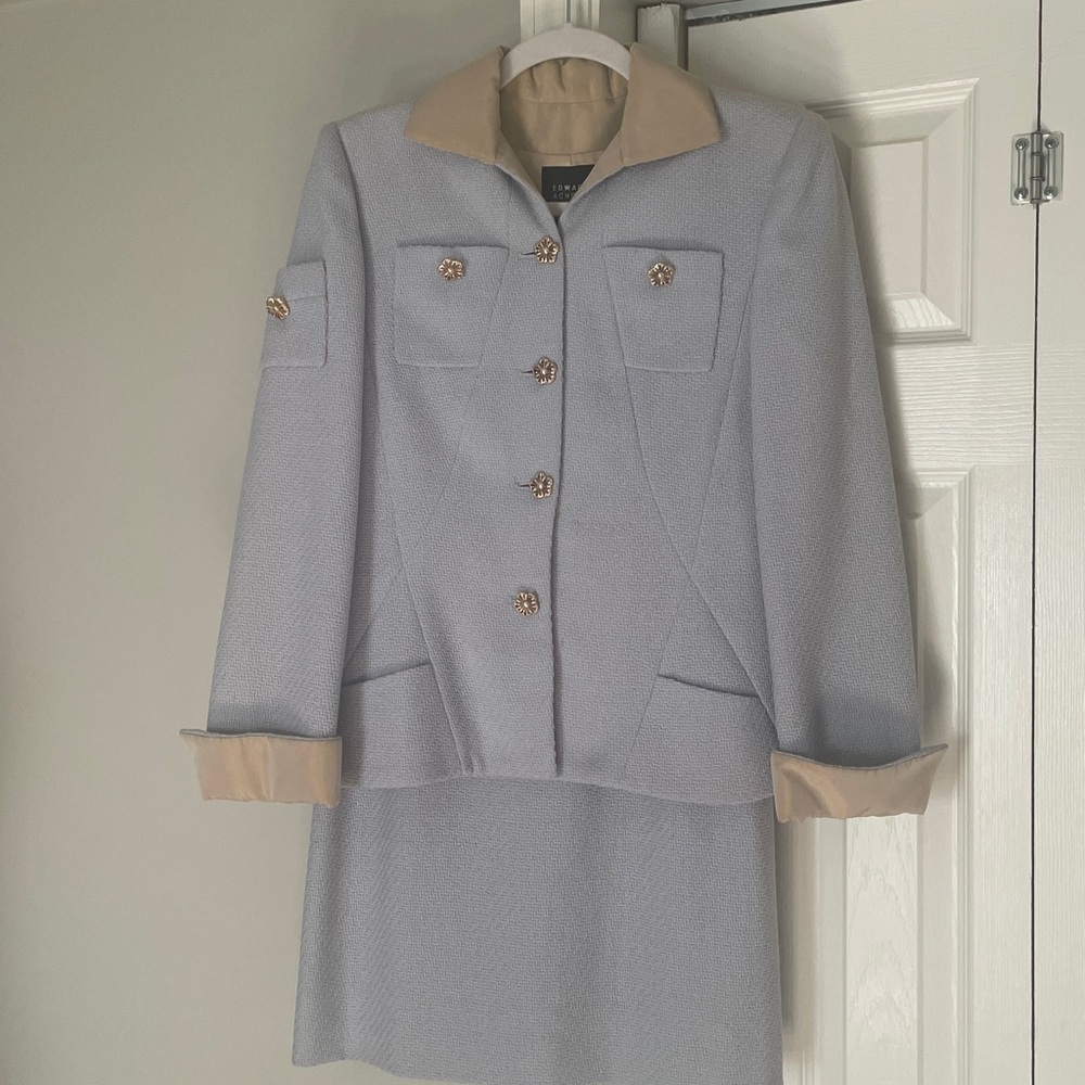 Edward Achour Paris Chanel style jacket size FR 40 and skirt size 42